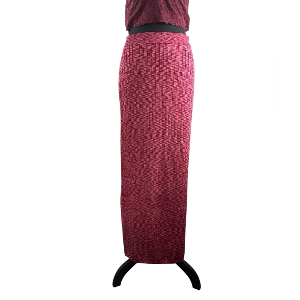 Free People Beach to Night Ribbed Sweater Knit Midi Skirt Size M - Picture 4 of 9